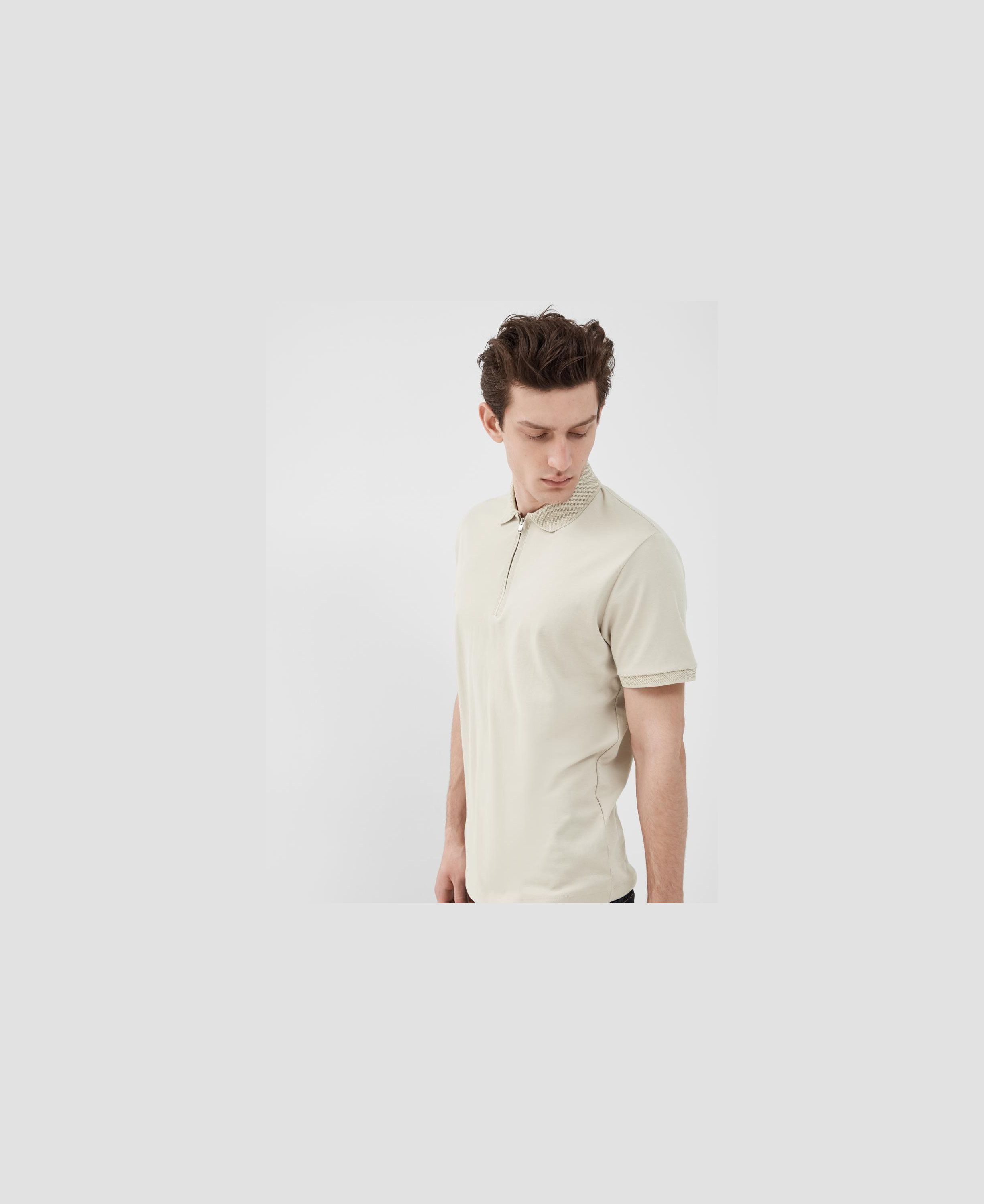 Slhfave Zip Ss Polo Noos