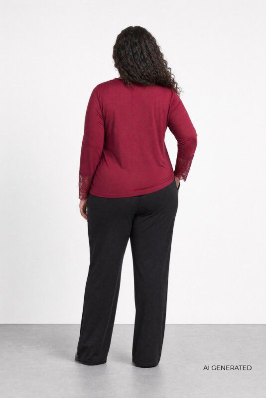 WA-STELLA 24 Bluse Bordeaux