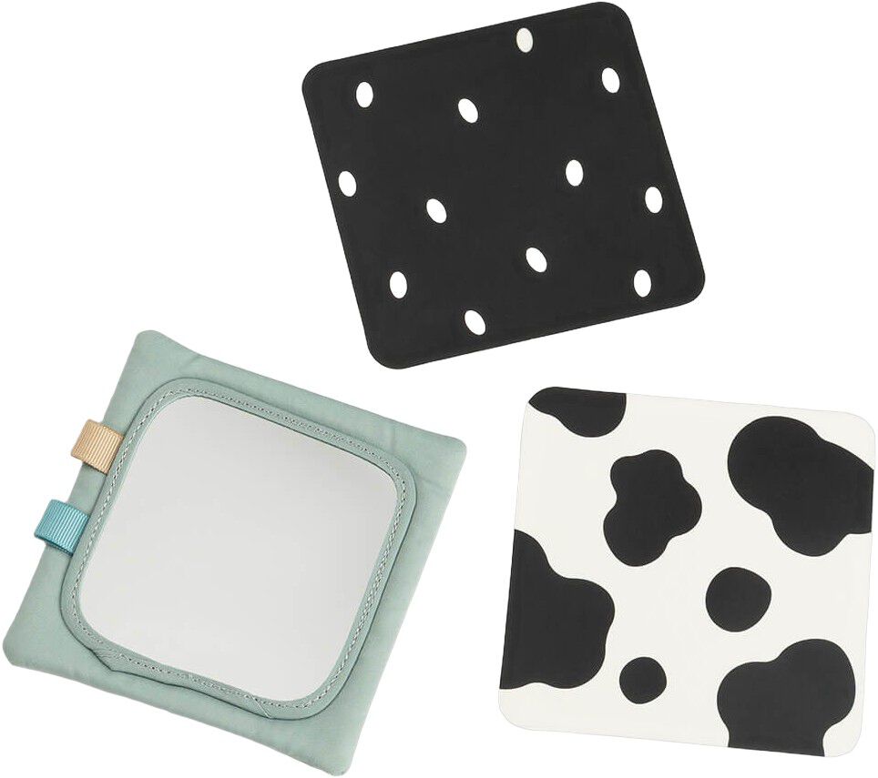 Baby kontrastkortholder Tiny farm Gr&oslash;n