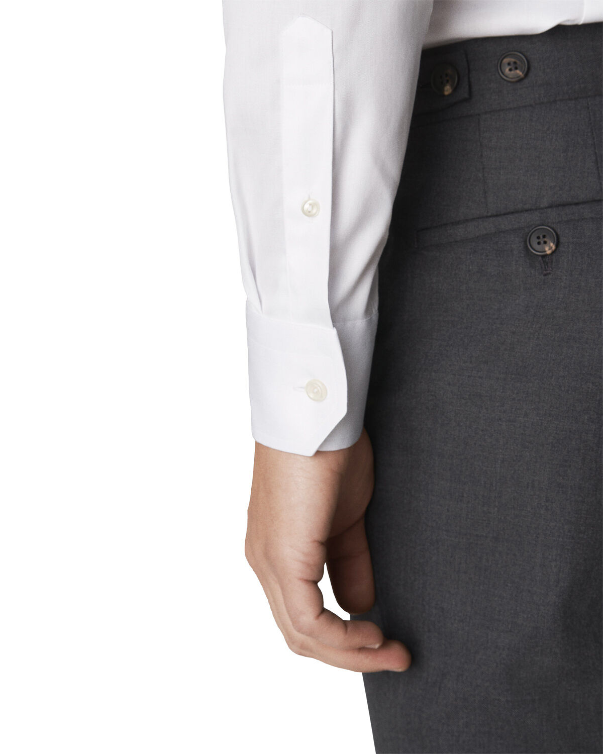 Light Blue Signature Twill Shirt Extra Long Sleeves - Contemporary Fi