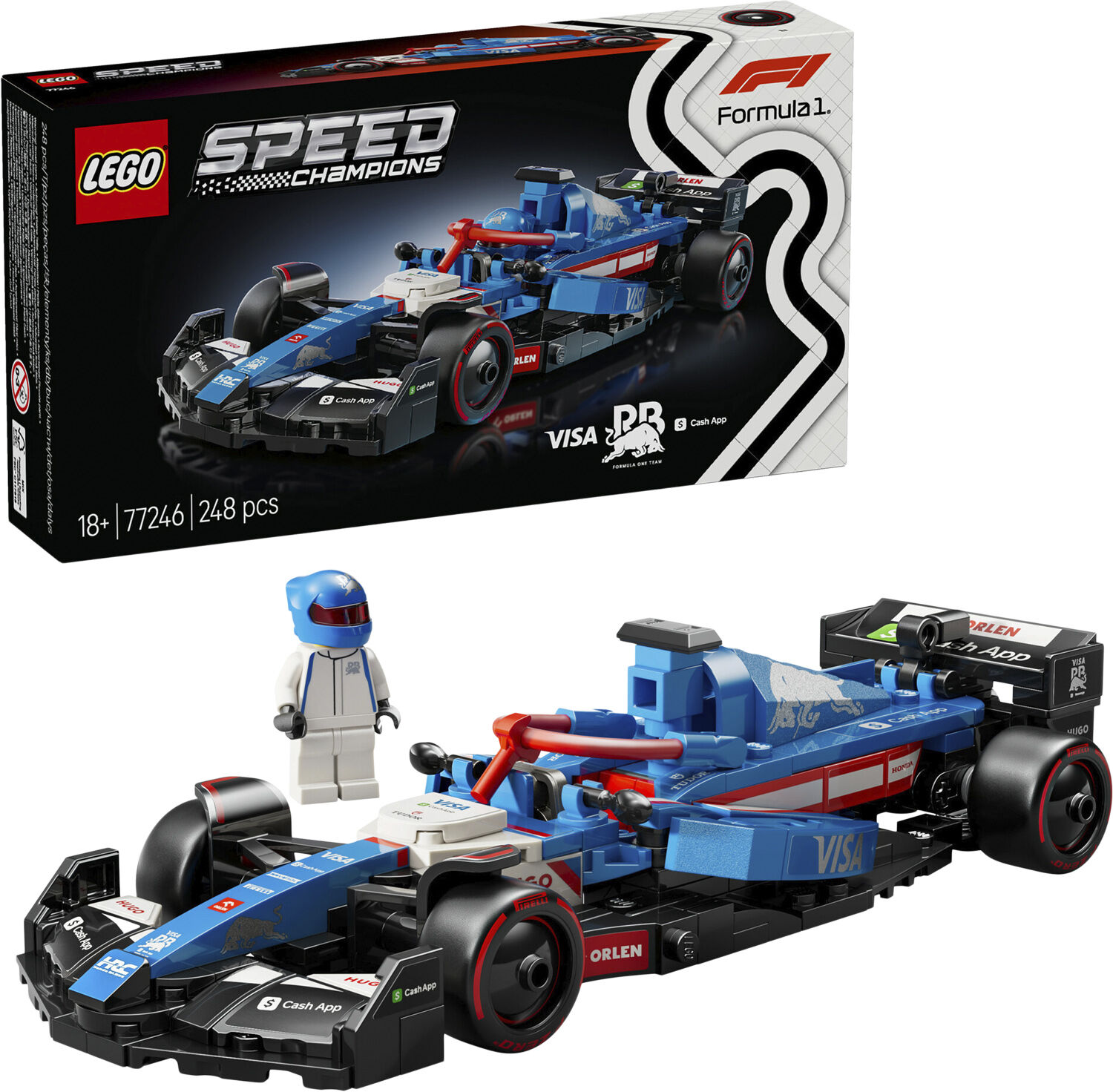 Visa Cash App RB VCARB 01 F1-racerbil