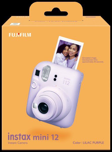 INSTAX Mini 12 kamera. Lilla