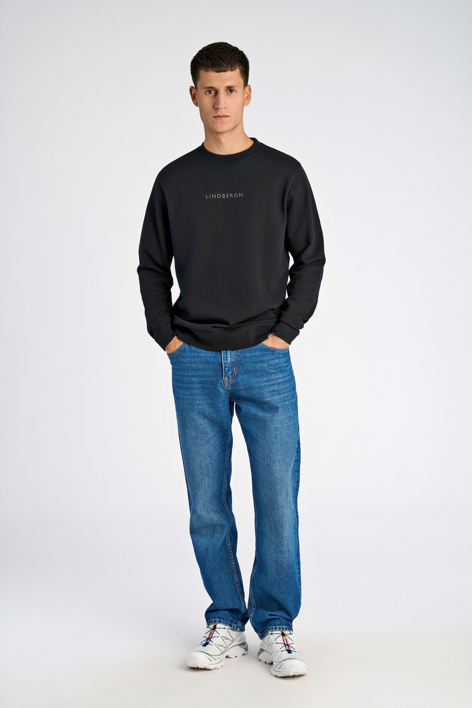 Logo chest print o-neck sweat