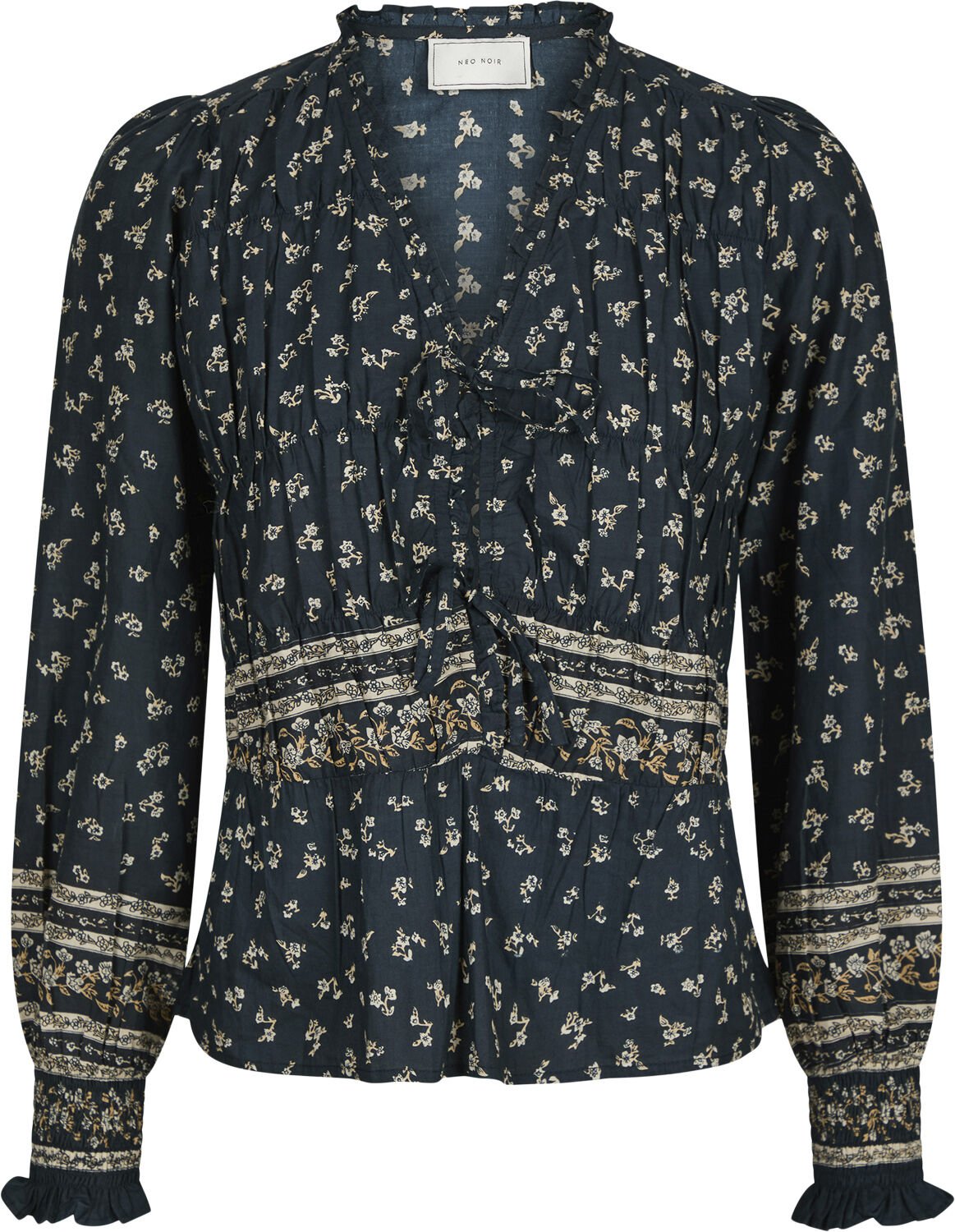 Ora Mini Border Blouse