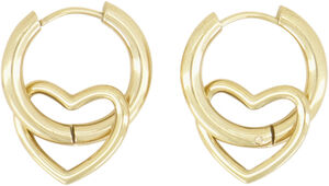 Open heart earrings