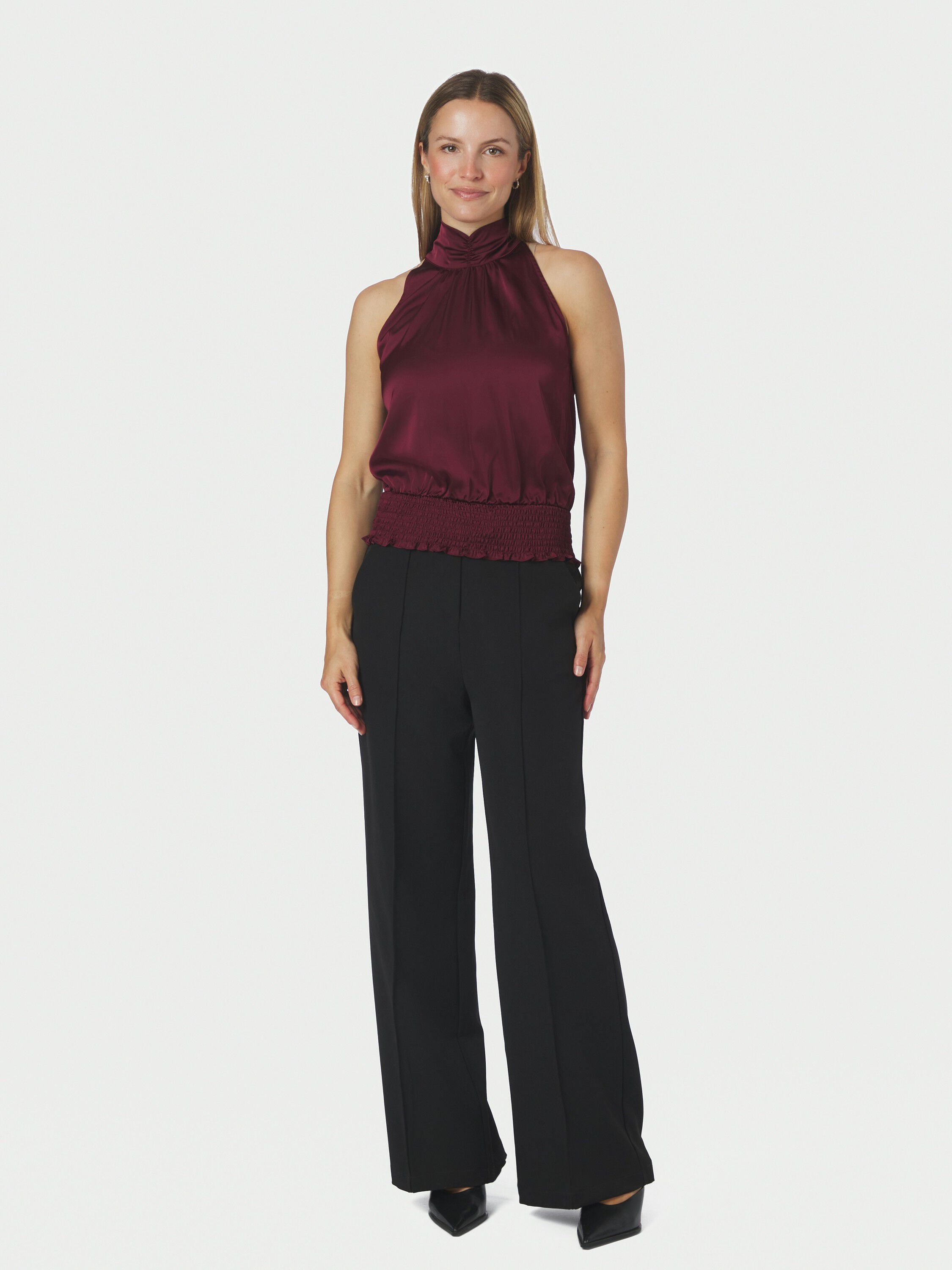 Jos Drapy Satin Top