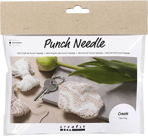Mini DIY Kit Punch Needle , Nøglevedhæng