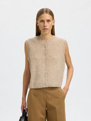 SLFLULU SL BUTTON O-NECK VEST NOOS