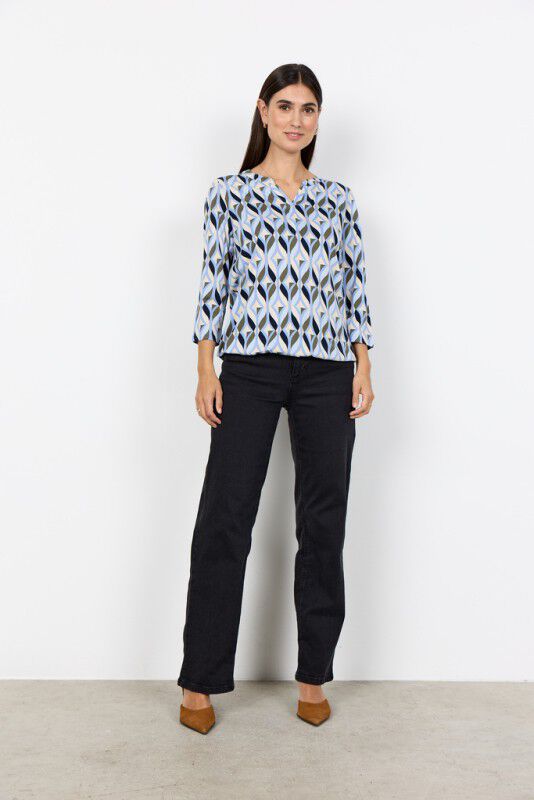 SC-FELICITY AOP 552 Bluse Bl&aring;