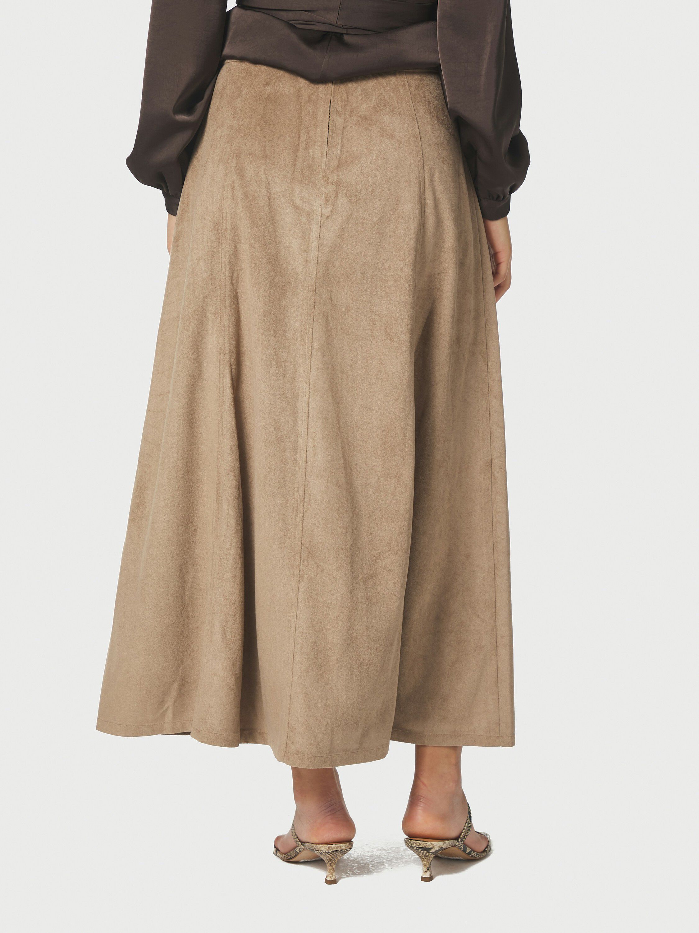 Raya Faux Suede Skirt