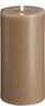 Moods & More - LED Pillar Candles, Silk, Melted, Sand, 99x200 mm