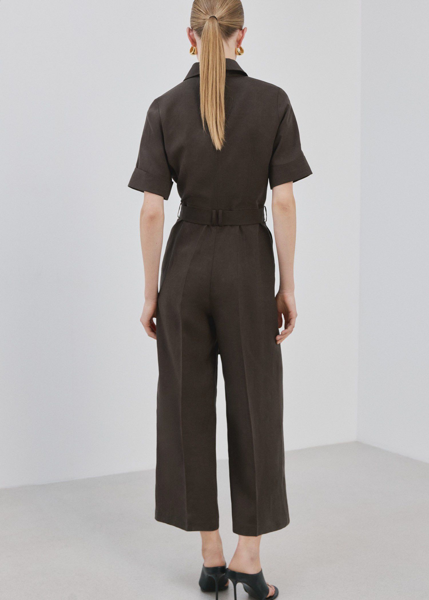 Lyocell shirt jumpsuit