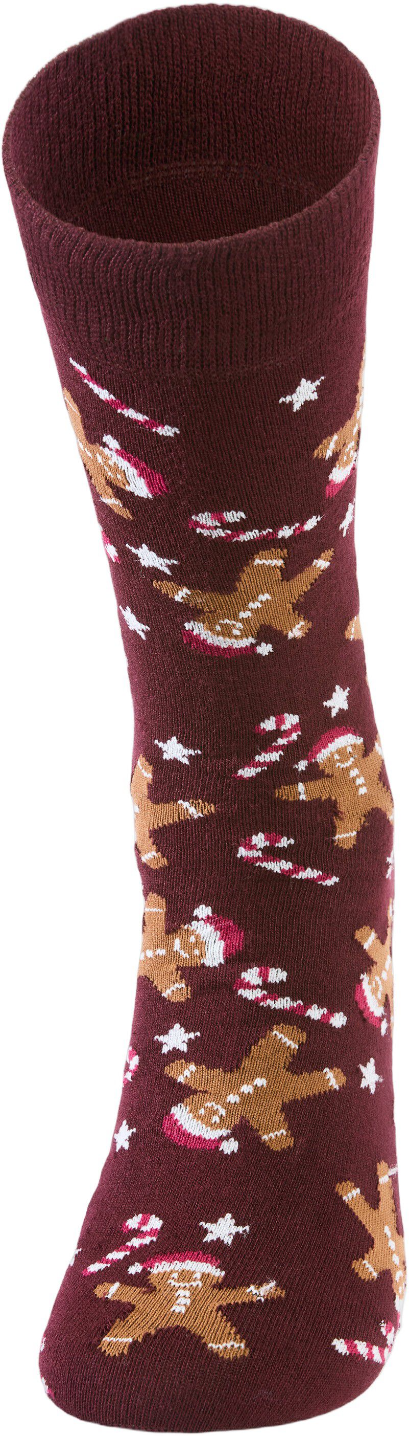 Christmas bamboo sock