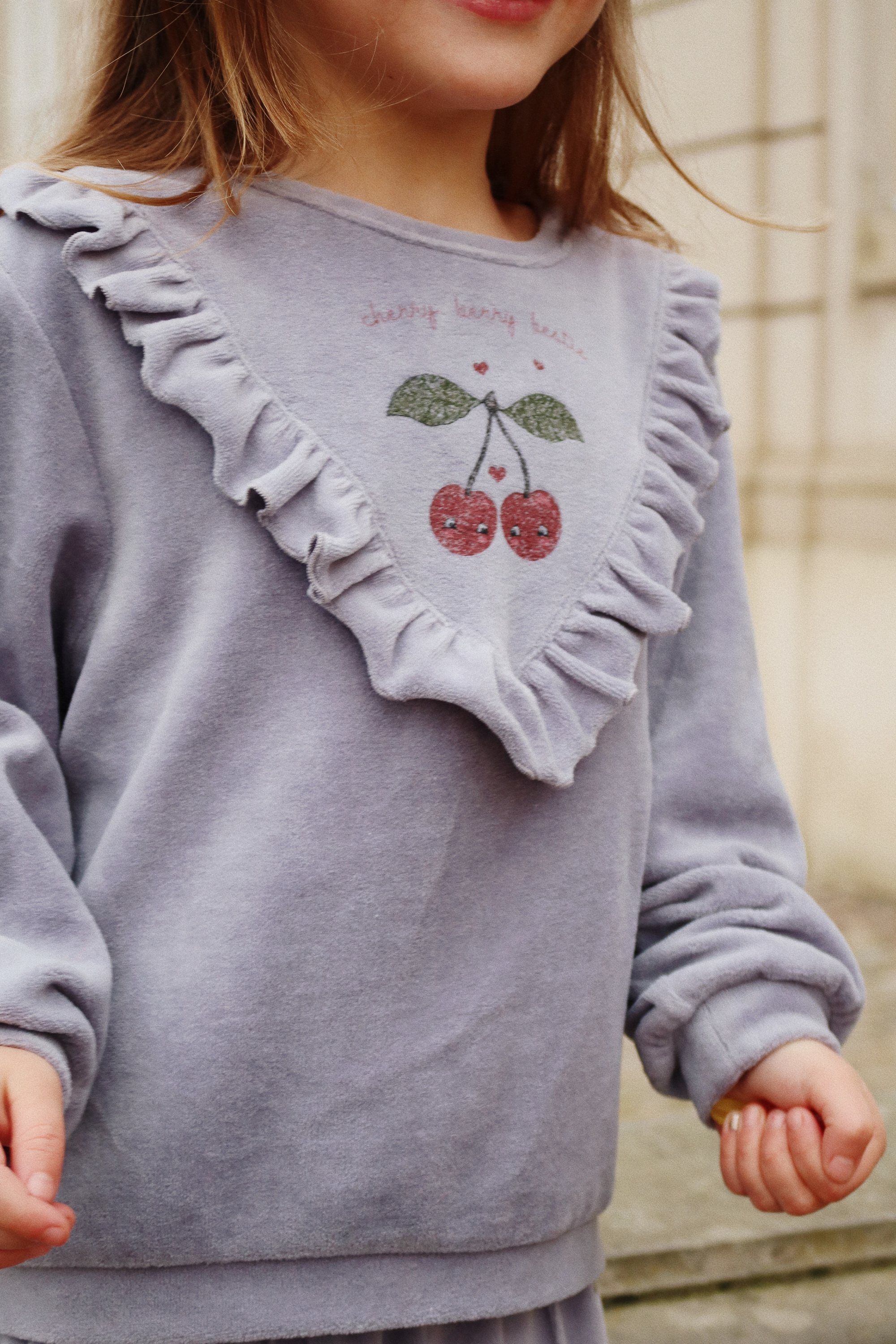 WALLY FRILL SWEAT SHIRT GOTS