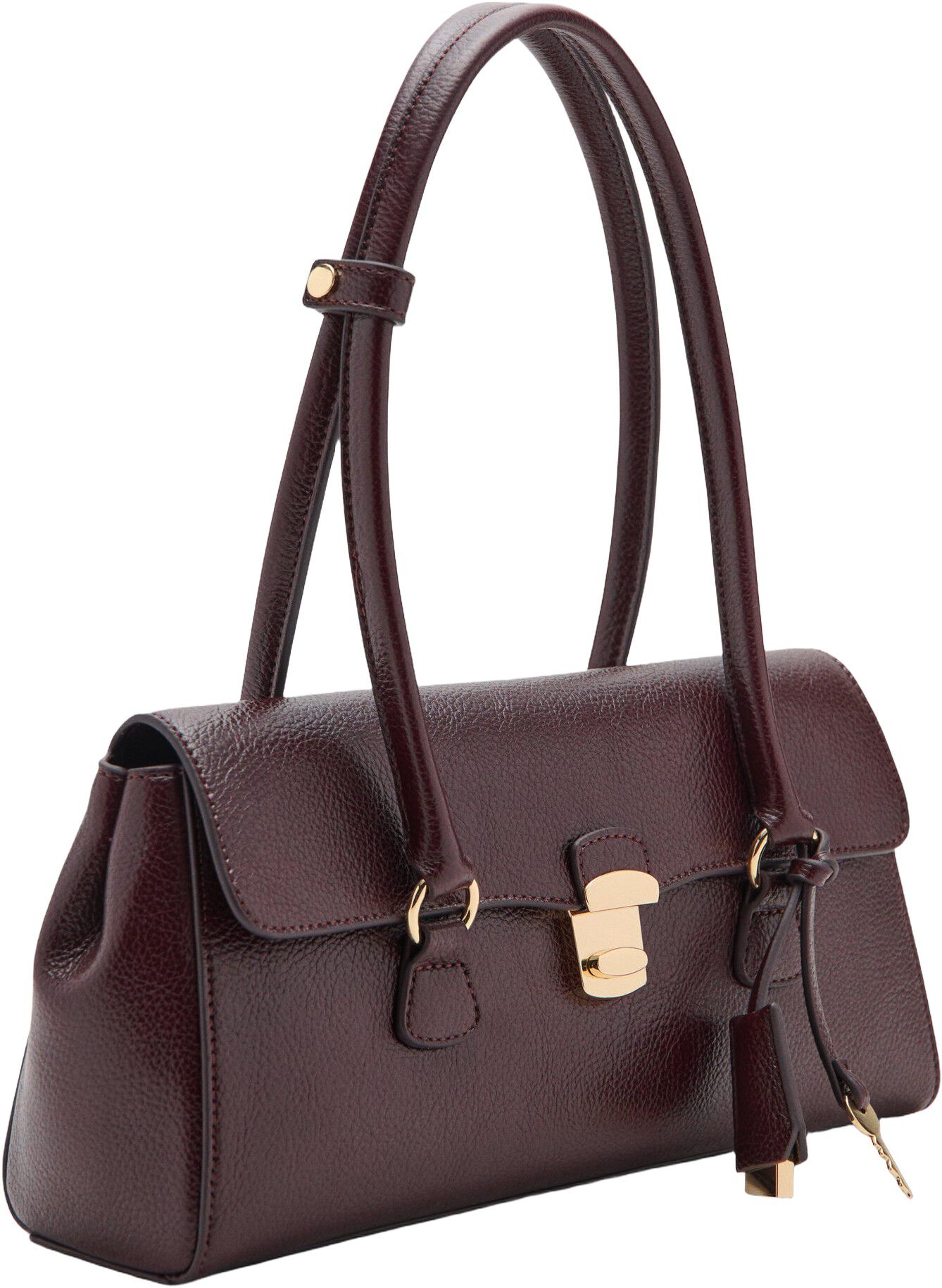 City shoulder bag with flap