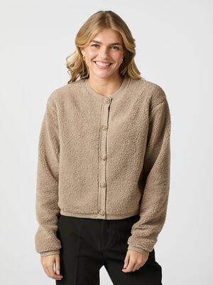 Limo Fluffy Knit Cardigan