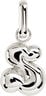 Puffer Letter Charm - S