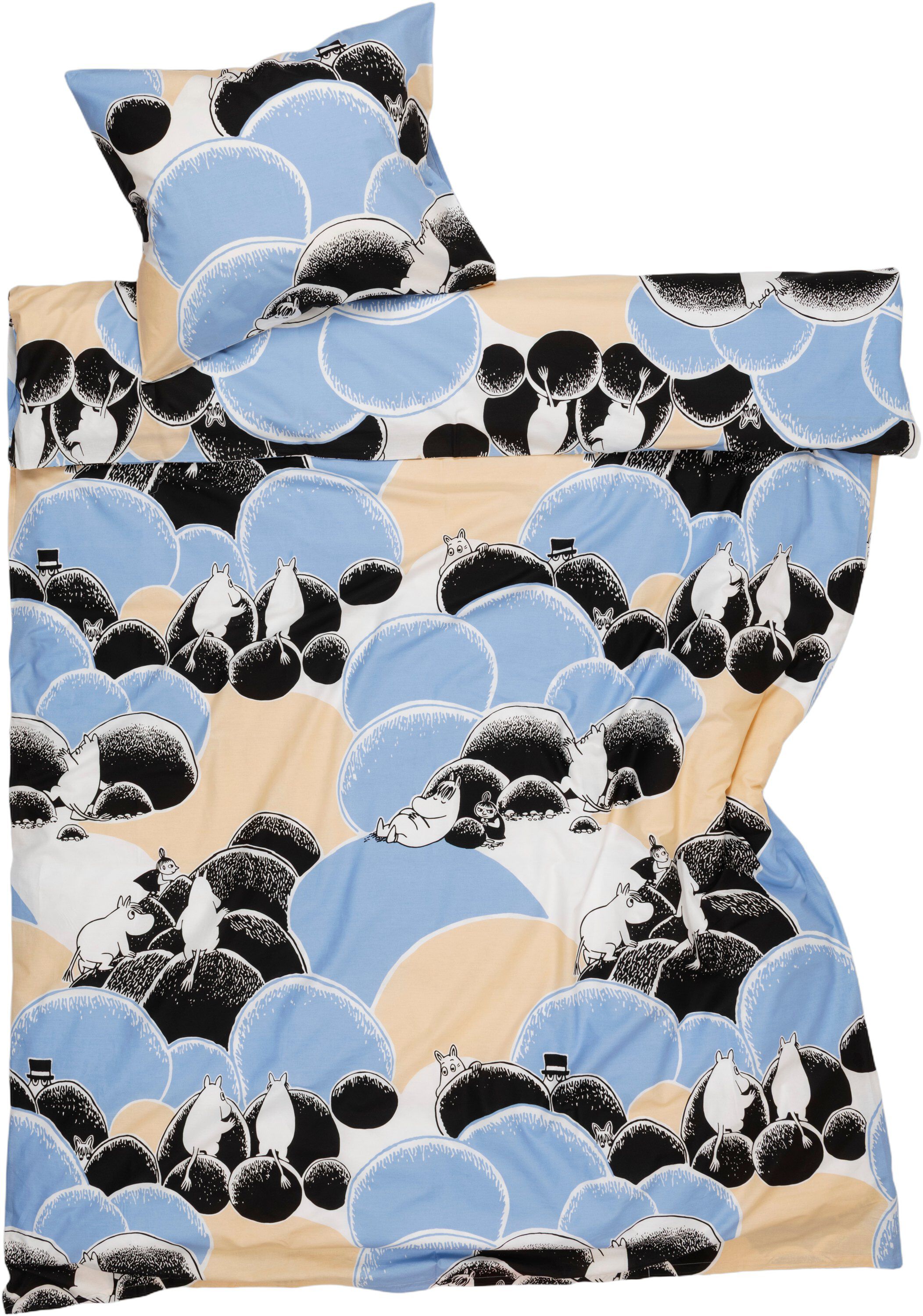 Moomin bedset 140x200 NO Pebbles GOTS