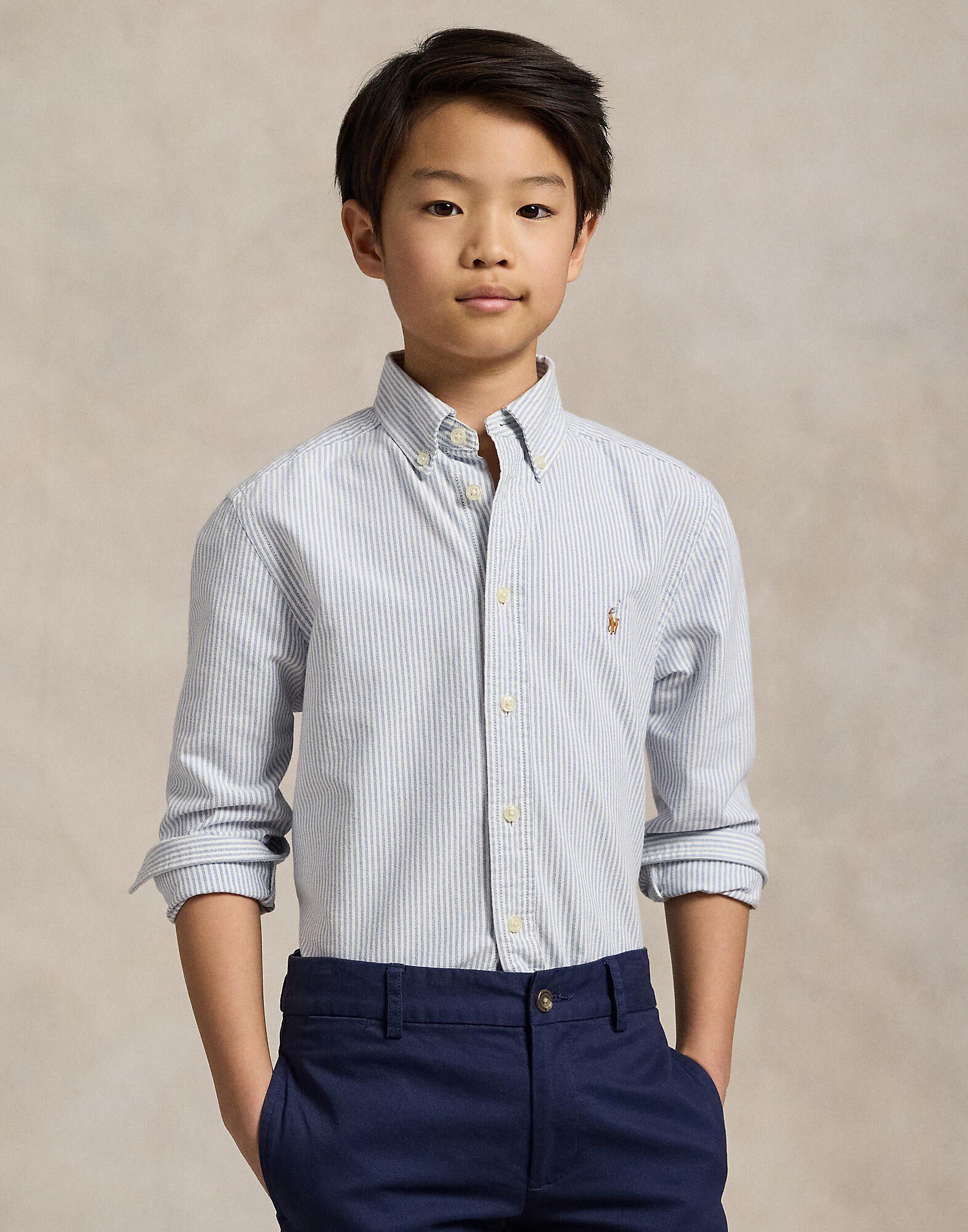 Striped Cotton Oxford Shirt