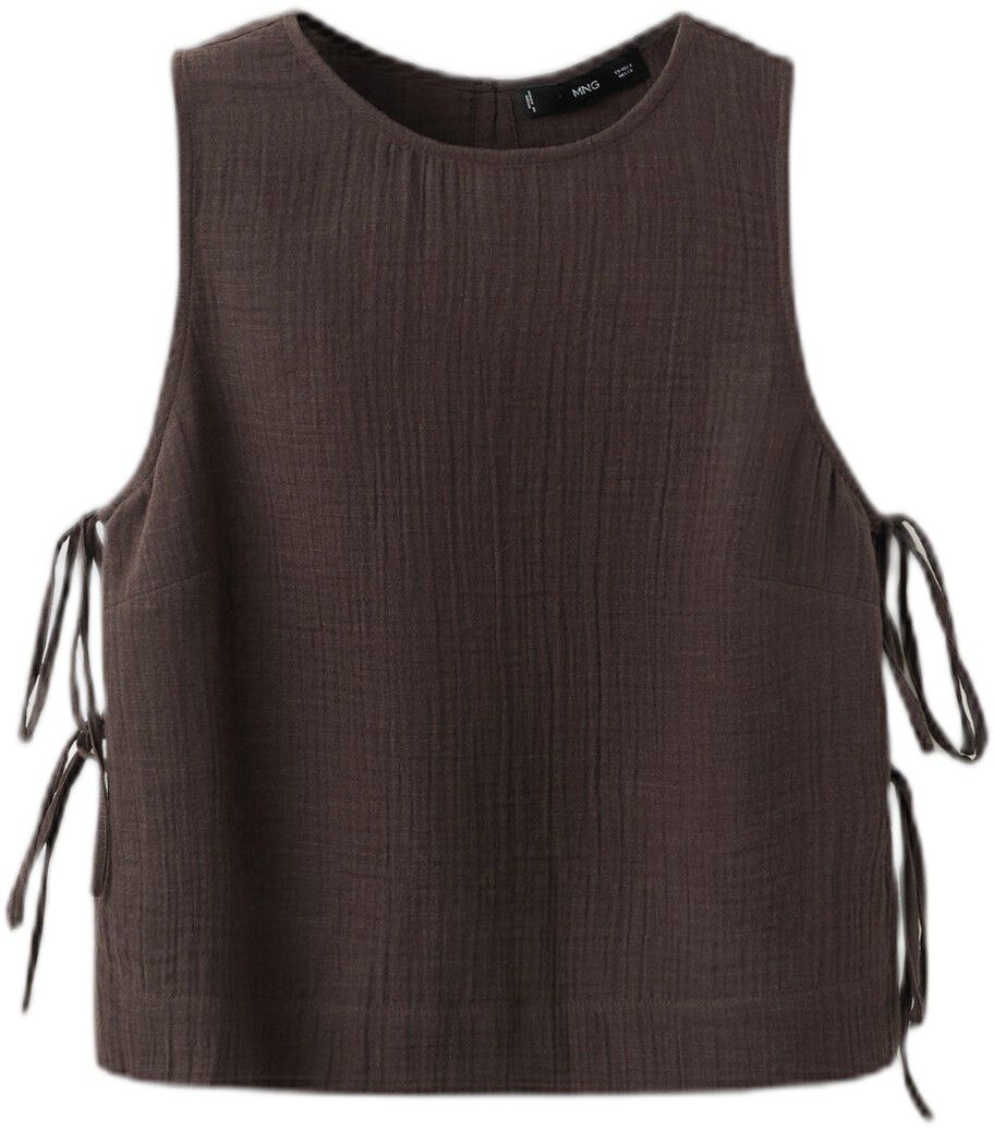 Side-tie batiste top