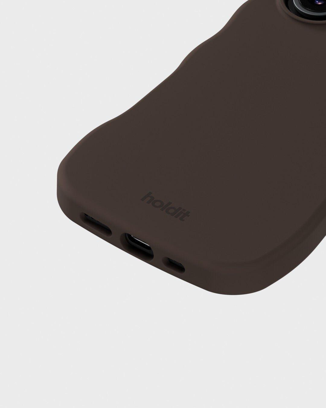 Wavy Case Silicone MagSafe Cpt. IPH 16 Chocolate