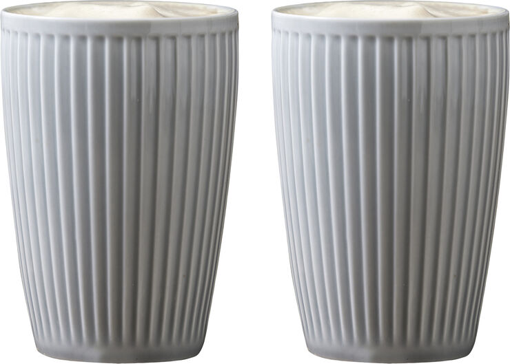 "Termokrus Plissé 25 cl 8 x 12 cm 2 stk. Arctic Ice"