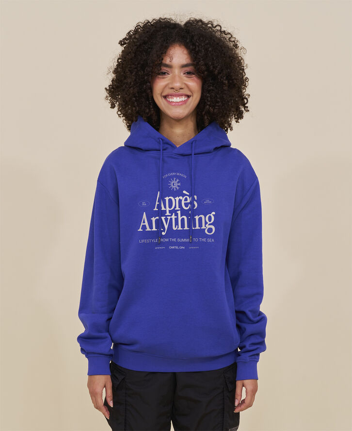 Aprés Anything Statement Hoodie - Cartel Blue
