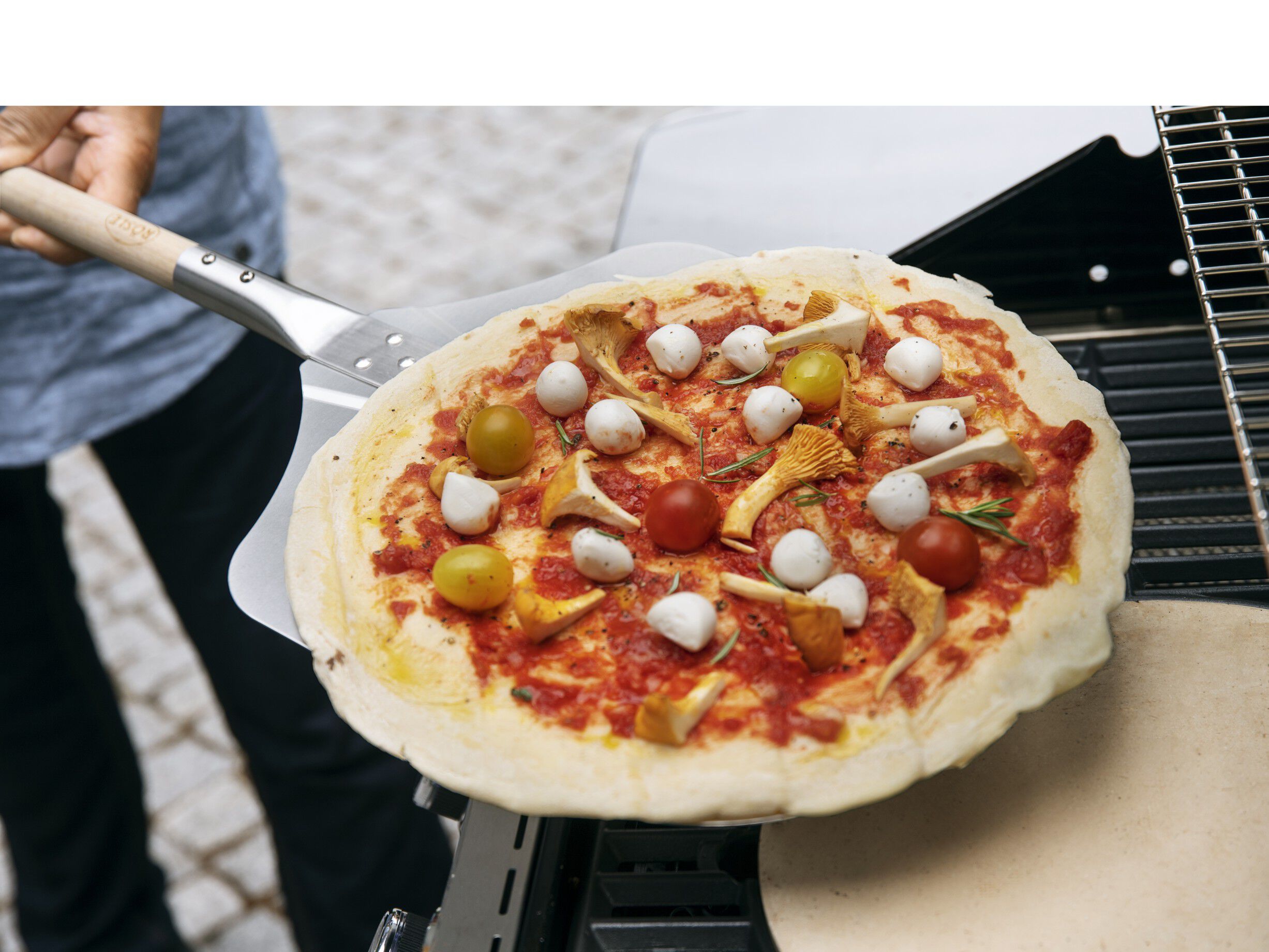 Pizzaspade 76 x 30,5 cm Aluminium/gummitr&auml;