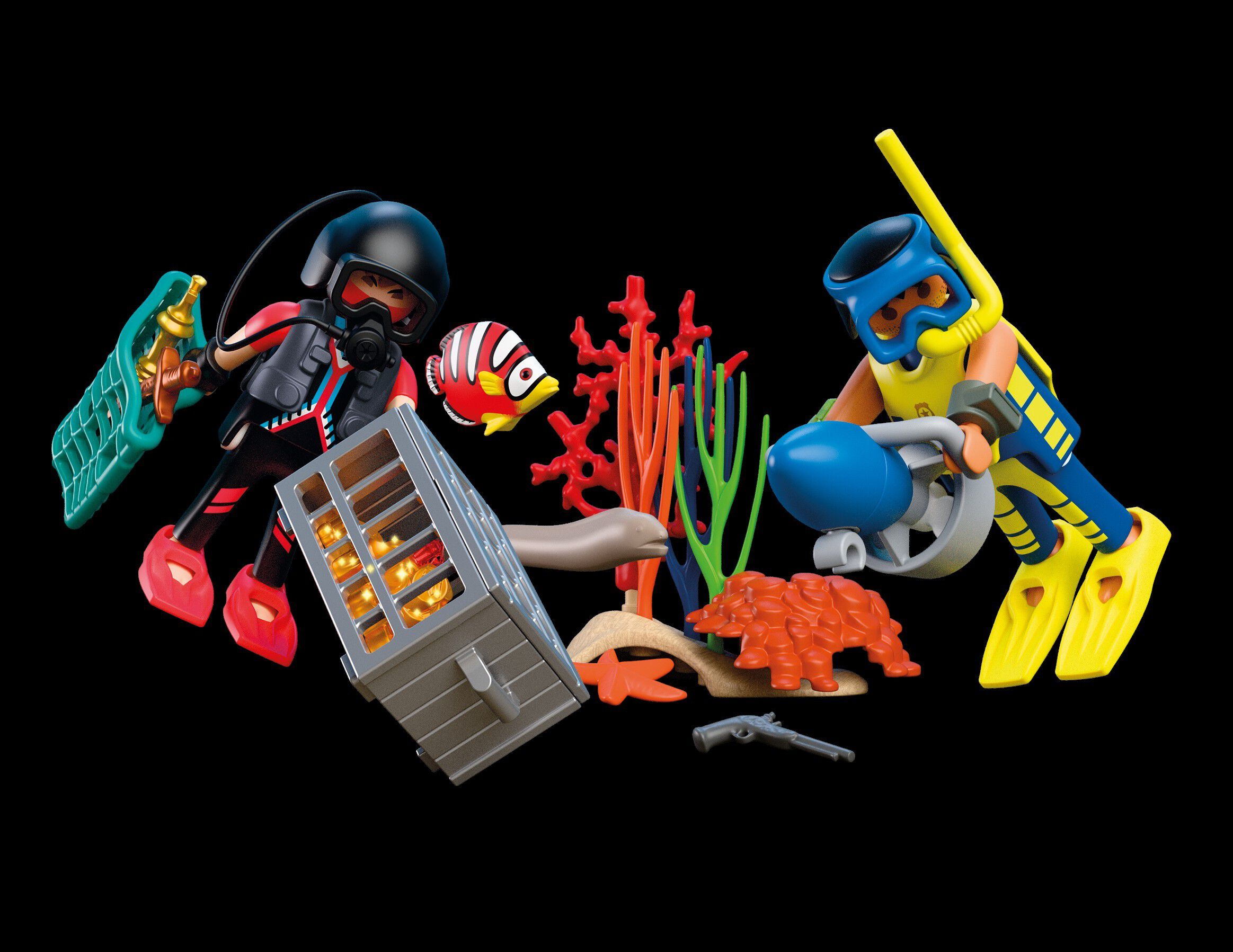 Police Diver with Treasur