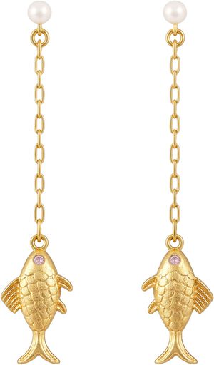 Deep sea chain earring