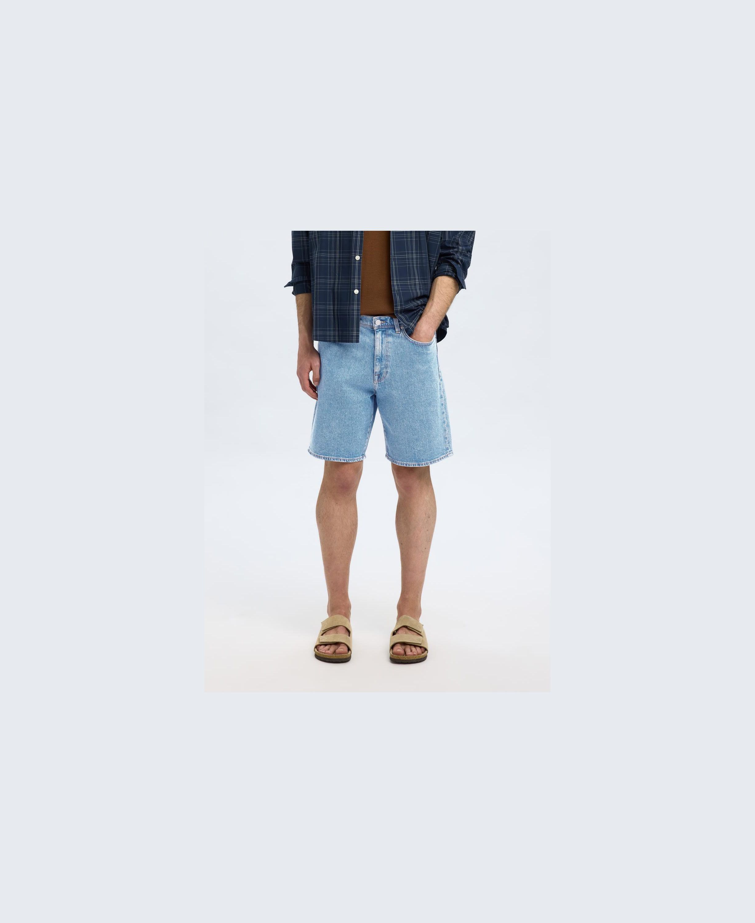 SLHREG ALEX MID BLUE DENIM SHORTS