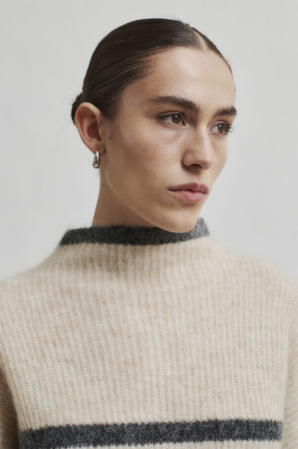 Ovalis Mohair Blend Knit T-Neck