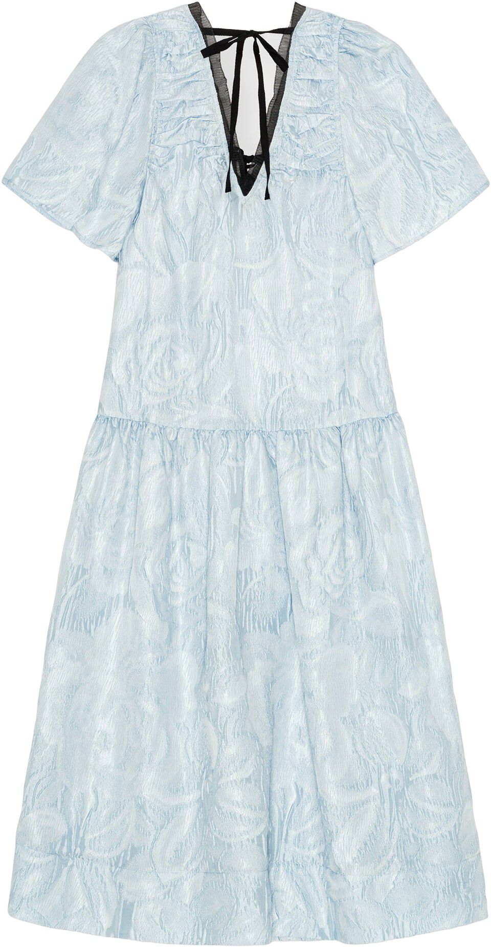 Textured Cloque Midi Dress