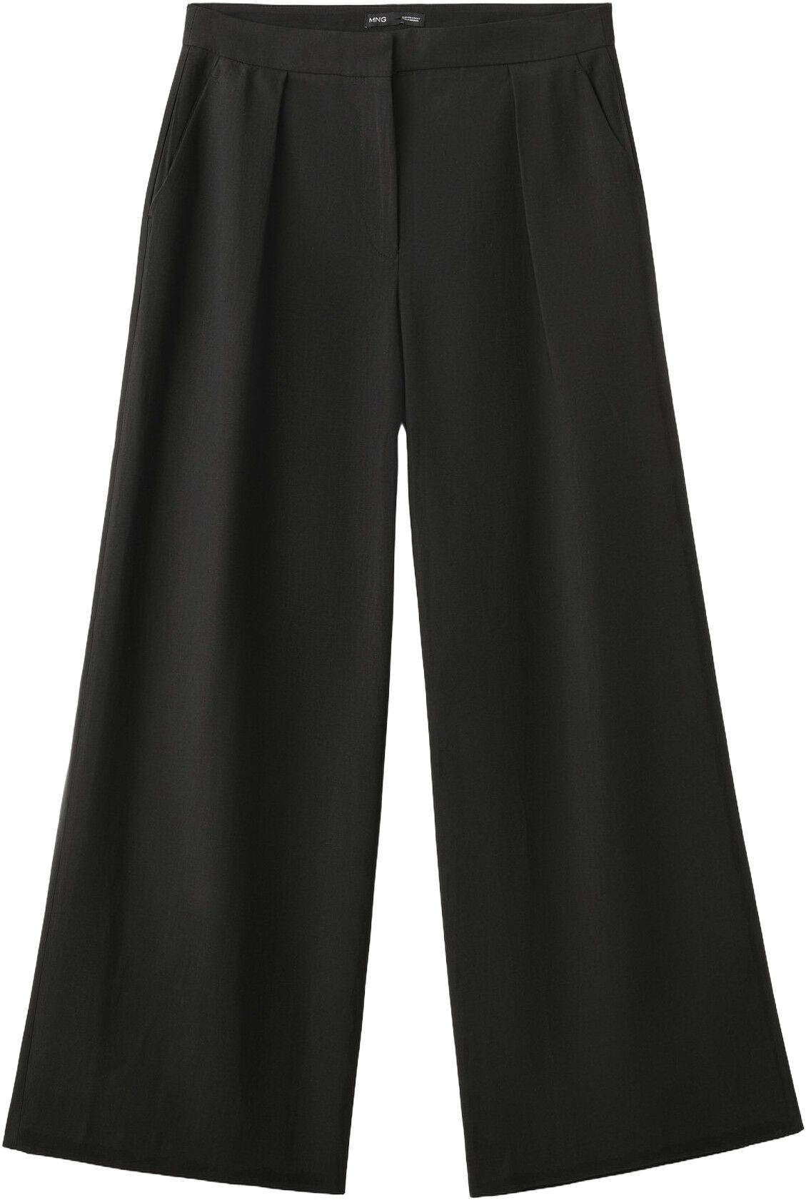 Straight-fit lyocell trousers