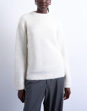 TSKILLE BOXY CREW KNIT PULLOVER