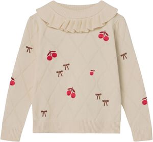 NOVA EMBR. RUFFLE PULLOVER