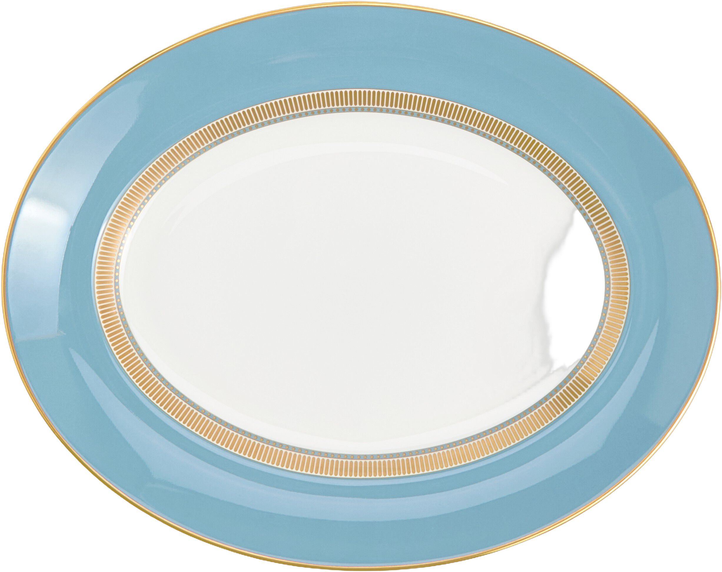 HELIABL Oval Platter 35. 7cm 14in BLU