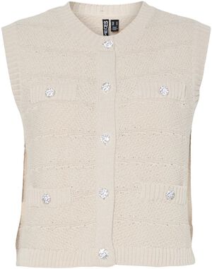 PCJENA SL O-NECK KNIT VEST BC