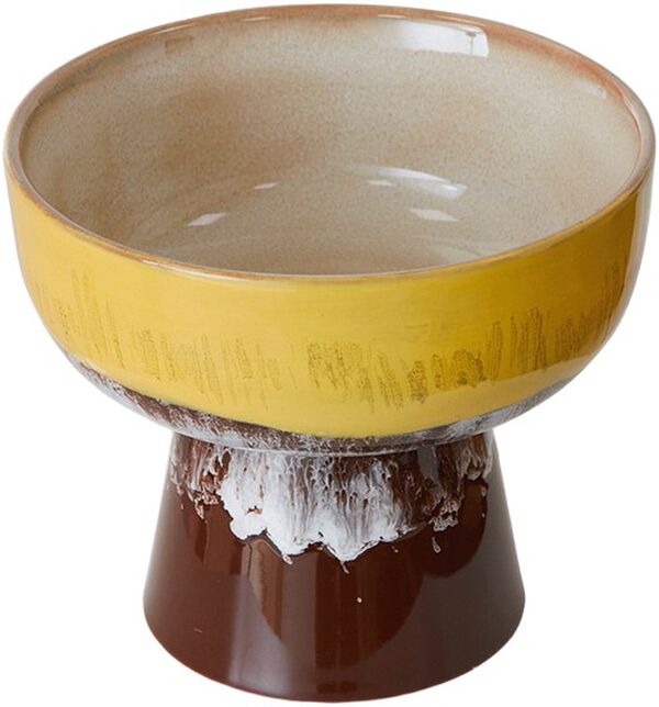 70s ceramics tapas bowl on base L creek