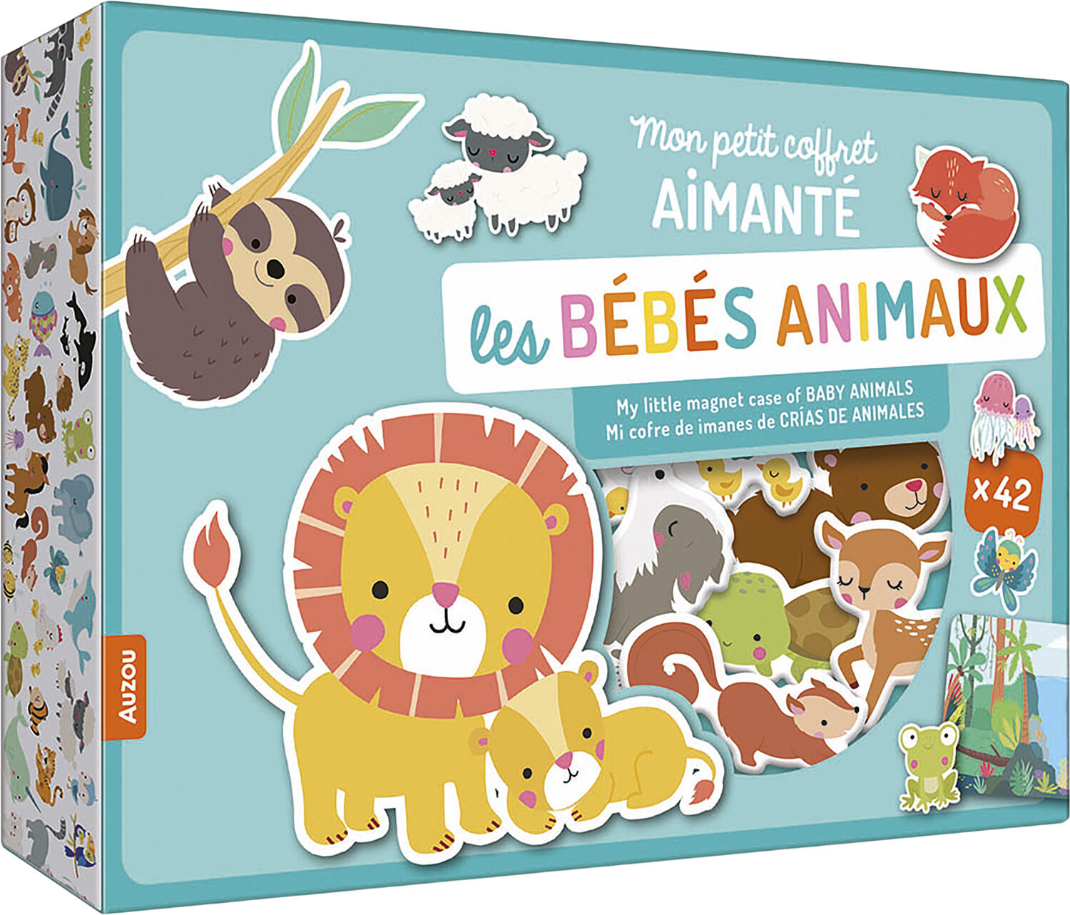 Auzou - Magnetisk leges&aelig;t - Dyreunger