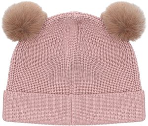 Beanie Wool Knit Pompoms