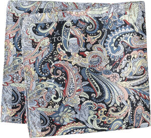 Multi Paisley Silk Pocket Square