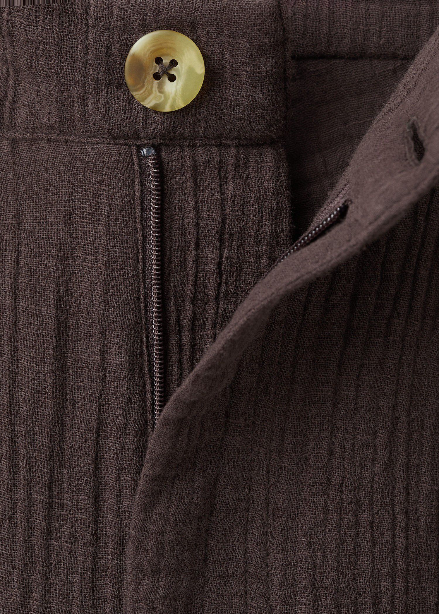 Balloon cotton trousers