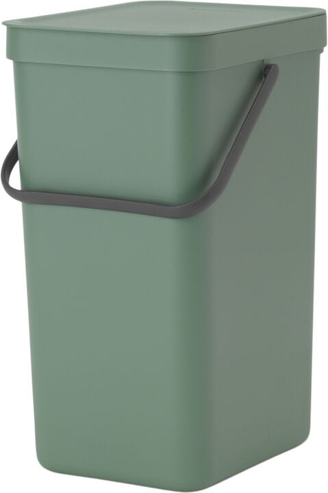 Affaldsspand m/låg sort. kon. 16 lt