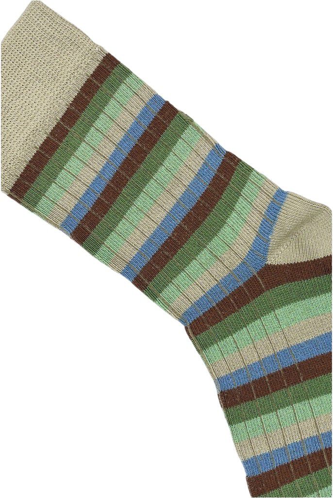 Minipop Bamboo Multi Stripe Strumpor