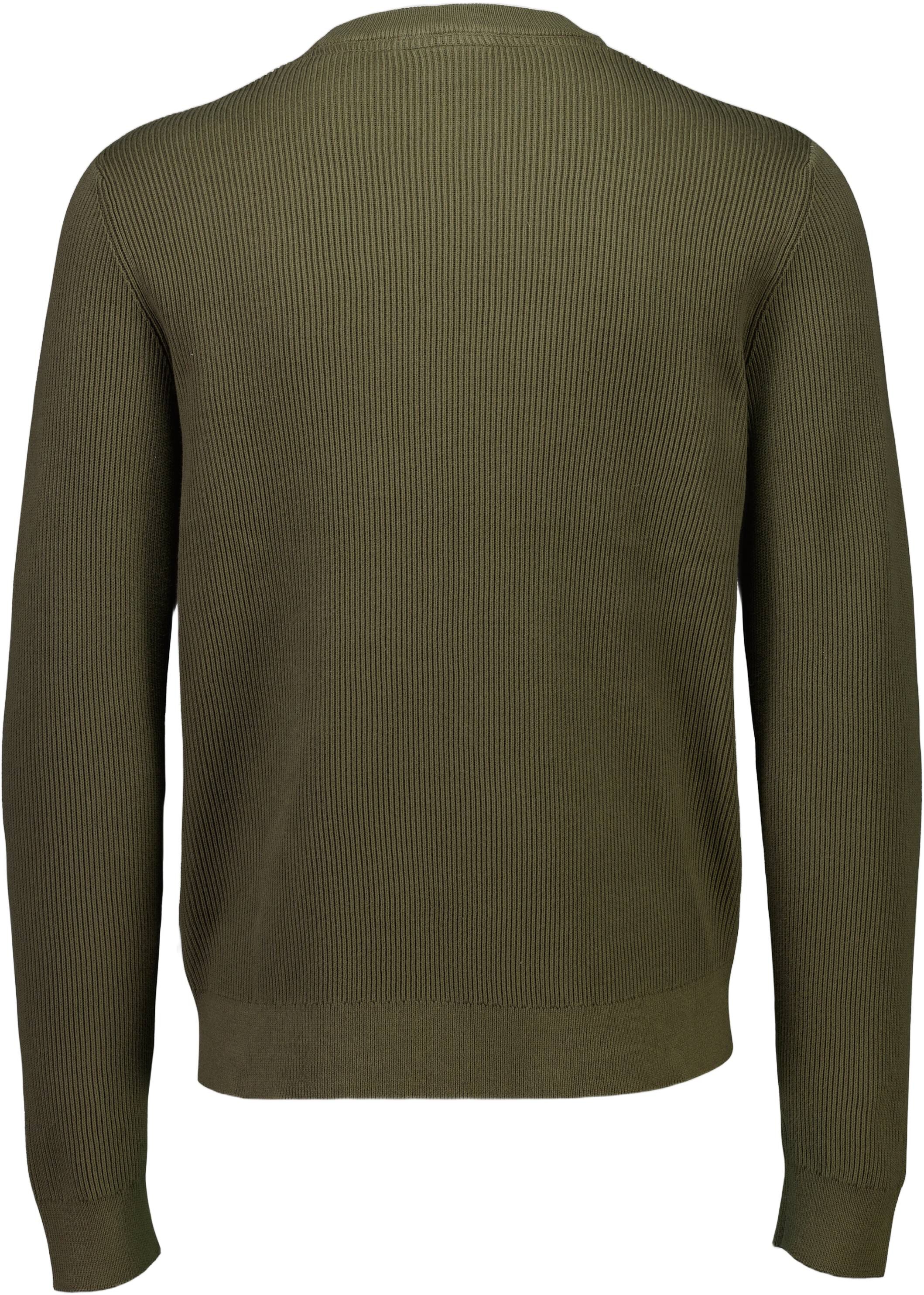 Rib knitted o-neck knit