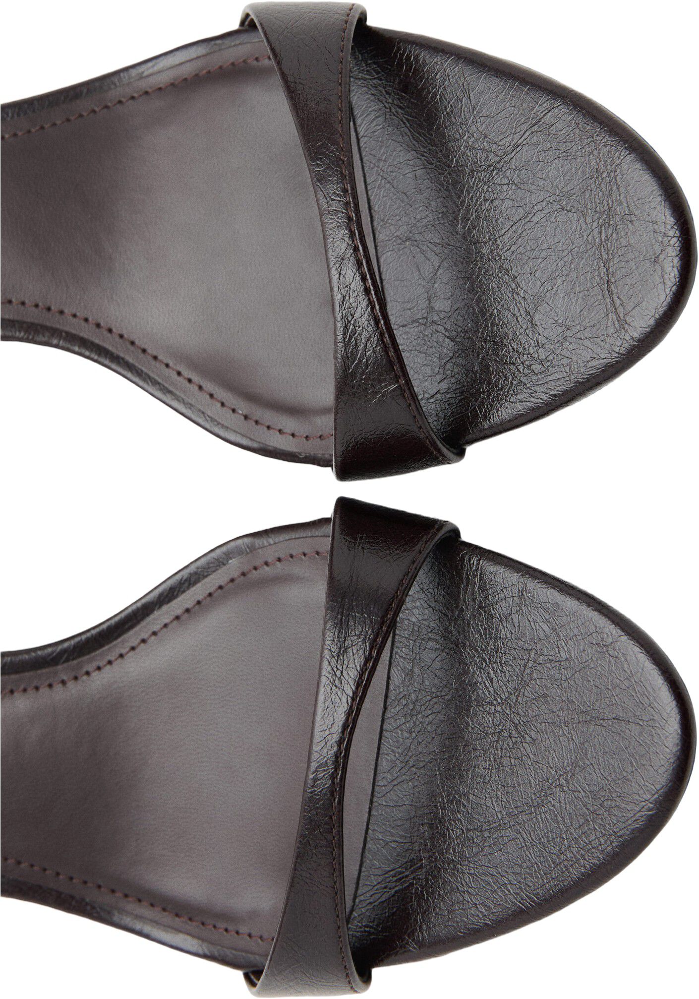 Kitten-heel sandals with strap