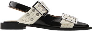 Feminine Buckle Ballerina Naplack B