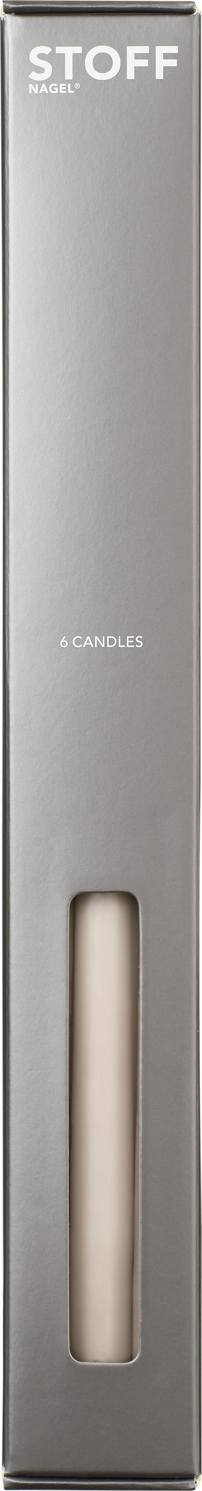 STOFF candles by Ester&Erik - 6 stk i gave&aelig;ske, sand