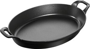 Ugnsform 32 Svart Oval Gjutjärn